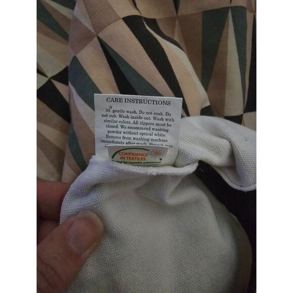 LARGE Geometric Triangle Pattern Pillow Cover By FERM - Picture 5 of 5